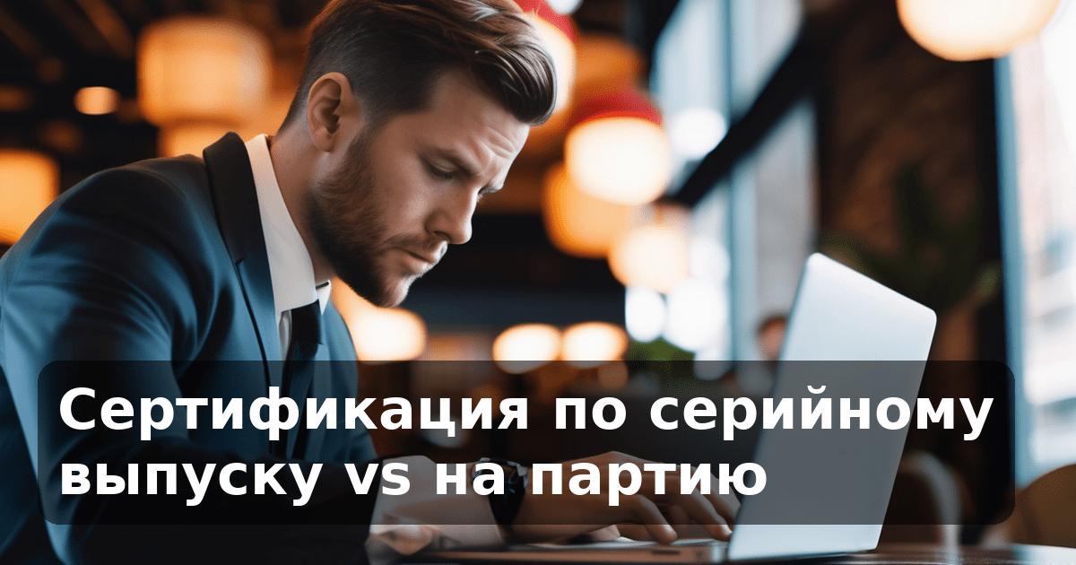 Сертификация по серийному выпуску vs на партию