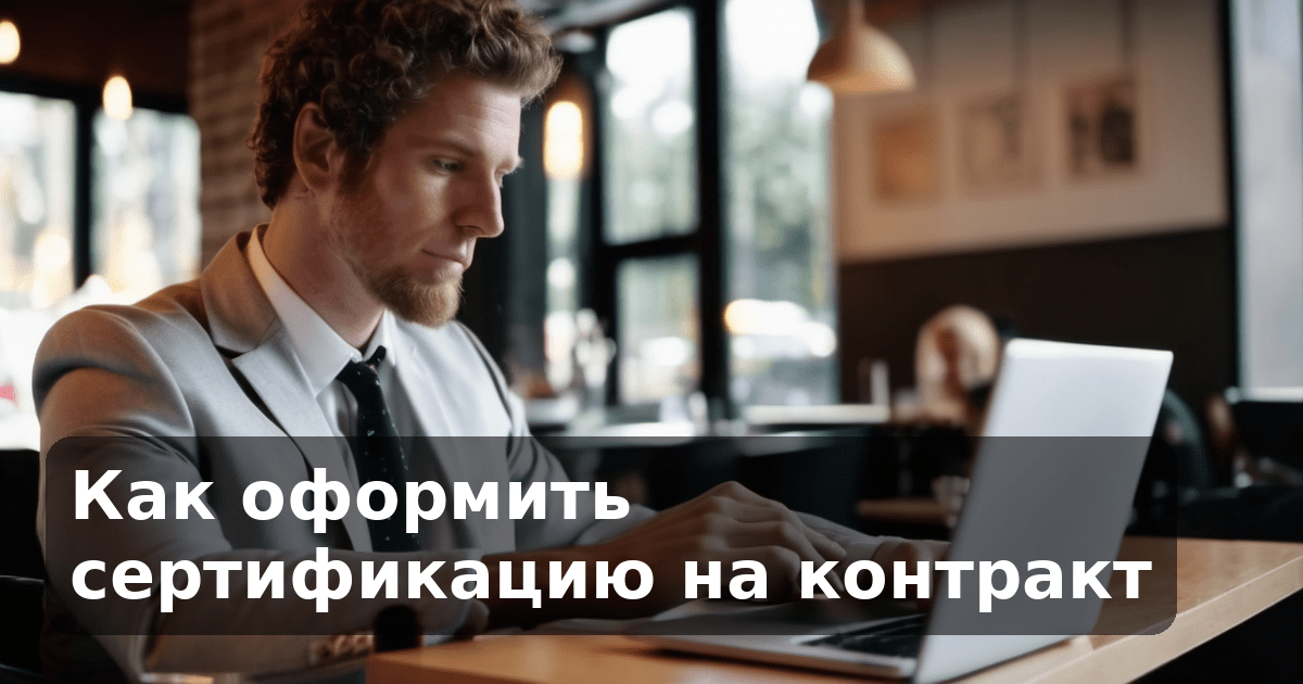 Как оформить сертификацию на контракт