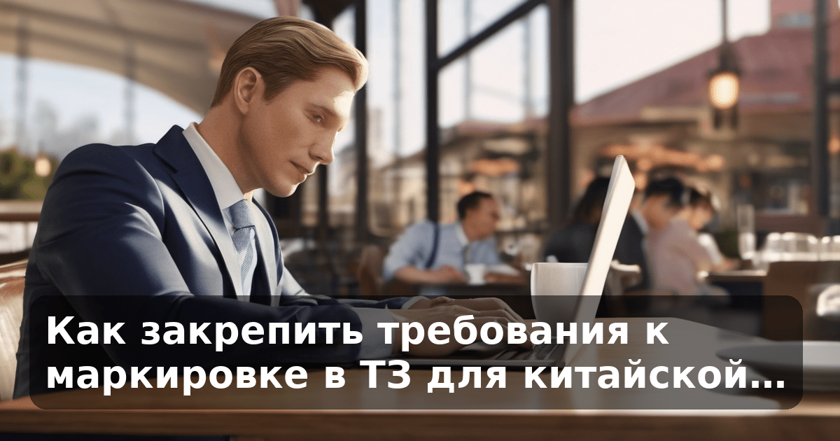 Как закрепить требования к маркировке в ТЗ для китайской…