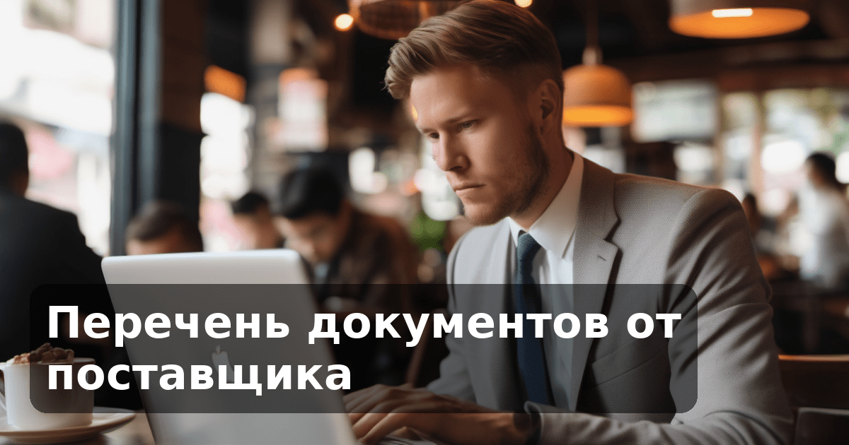 Перечень документов от поставщика